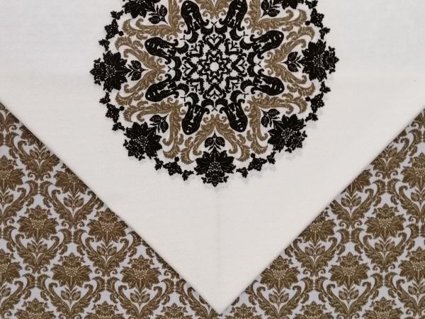 پارچه کاور مبلی طرح ترنج - گل